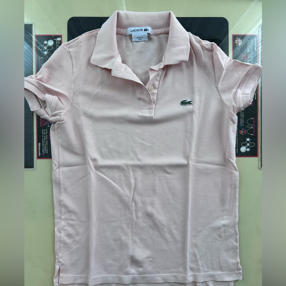 🐊 Lacoste Light Pink Classic Polo - EUC - XS / 32